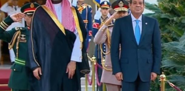 بدء مباحثات الرئيس السيسي وولي العهد السعودي محمد بن سلمان بقصر الاتحادية