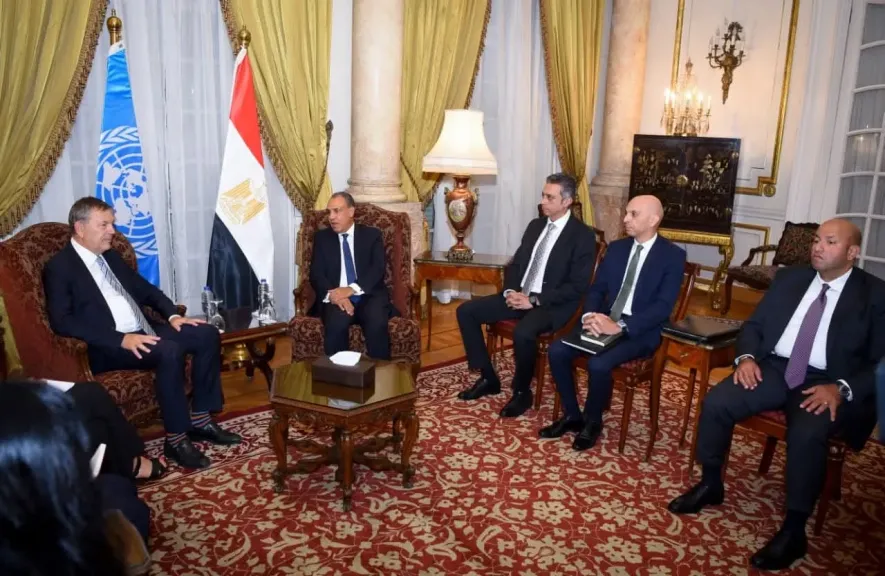 تفاصيل لقاء وزير الخارجية مع المفوض العام لوكالة «الأونروا».. «صور»