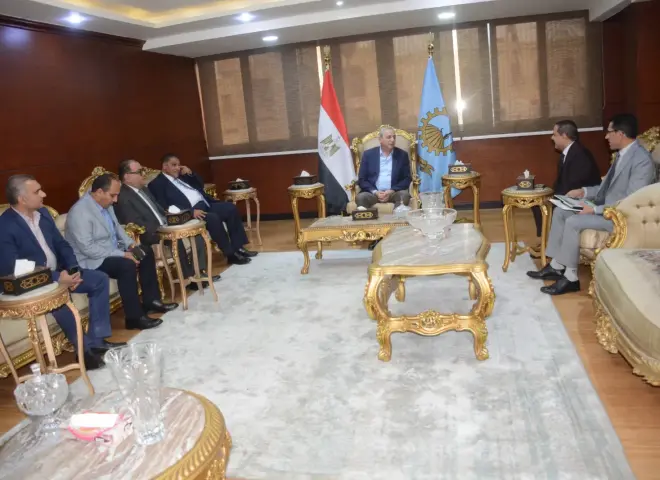 محافظ الغربية يلتقي المدير التنفيذي للشركة المصرية للتنمية الزراعية لدعم المزارعين