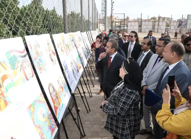 حفل توزيع الجوائز للفائزين في الدورة التاسعة والعشرين من مسابقة الرسم «لمحات من الهند»